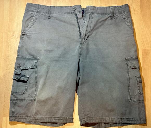 AIRWALK Other - Airwalk Cargo Shorts Mens 38 Gray Outdoor Casual Utility Pockets 100% Cotton